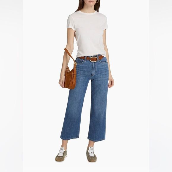 NWT Joe’s Jeans Vintage Stretch The Blake, High Rise Wide leg Crop Jeans, sz 27 - Picture 1 of 15